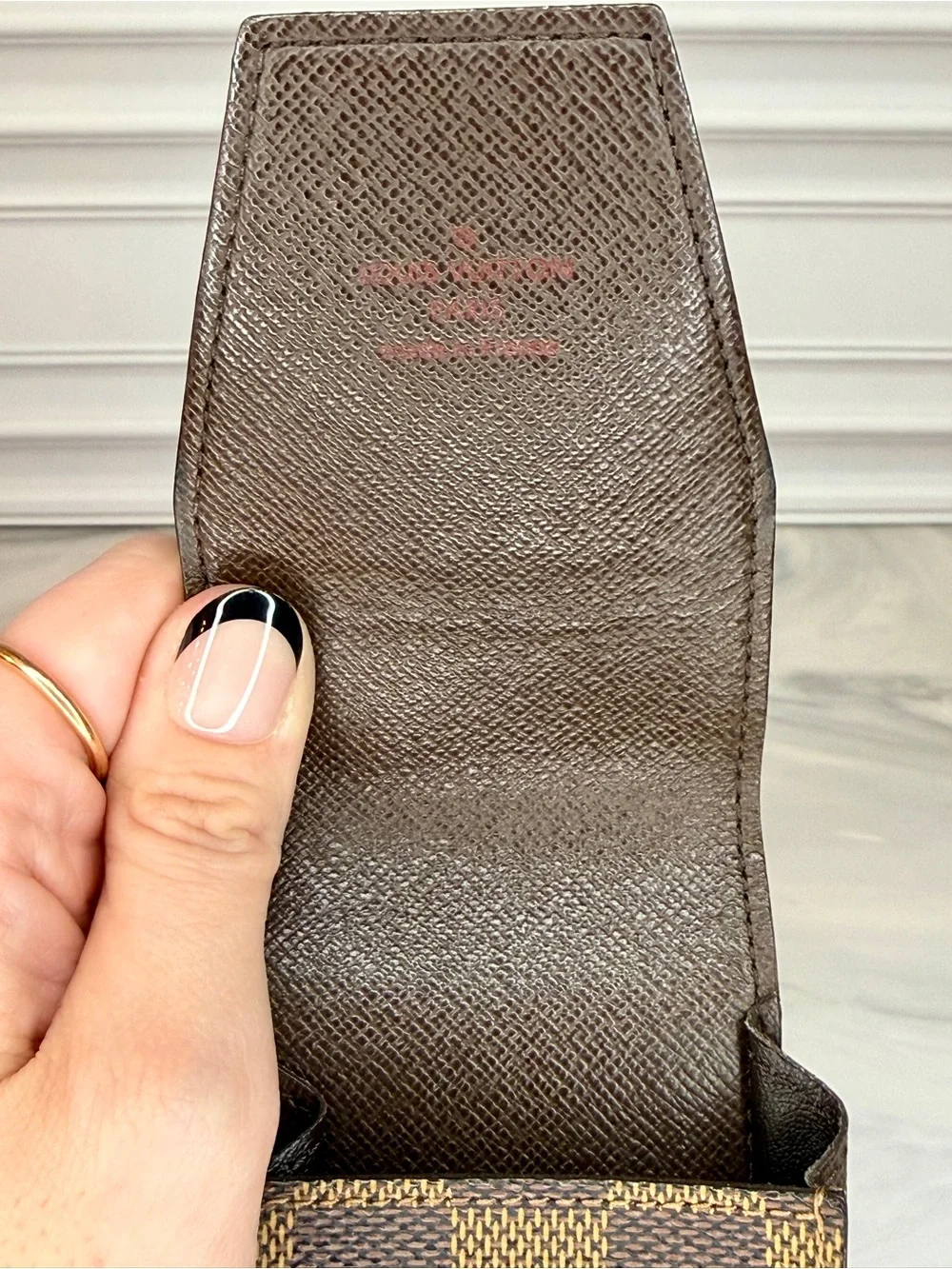 Louis Vuitton Damier Ebene Mini Case | LV Cosmetic Case | Lipstick & Accessories